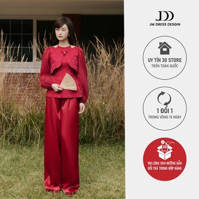 Quần Áo Dài 2 Ly Cạp Chun Sau 3M02A.2509. Quần Lụa Đứng Form. Quần Suông Cao Cấp Ứng Dụng Cao Thiết Kế Bởi JM