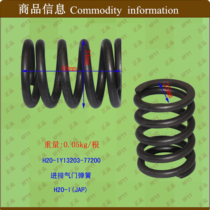 Phụ Kiện Xe Nâng Phần Van Xả Đầu Vào Lò Xo H20-1Y13203-77200 H20-I (JAP)