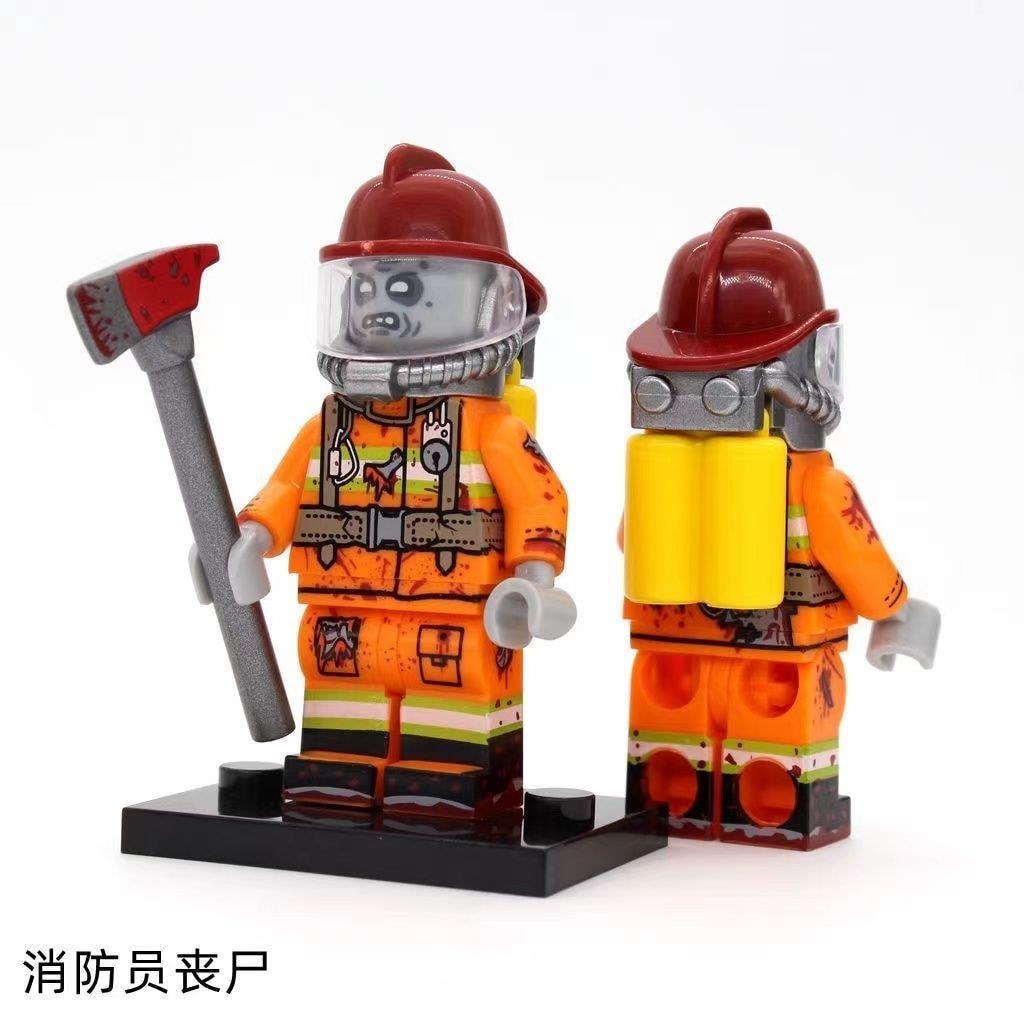 Tương thích với Lego Resident Evil Horror Virus Lính cứu hỏa Surfer Heavenly Soldier Búp bê đột biến