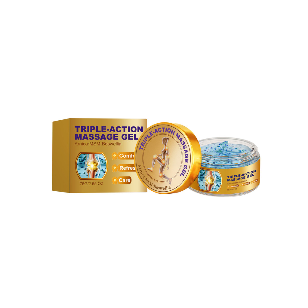 Gel Massage Ba Hành Động 75g | Arnica MSM Boswellia Gel làm dịu cơ bắp & khớp | Gel làm mát chăm sóc
