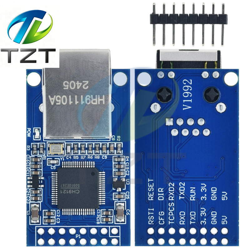 CH9121 Mô-đun mạng UART Cổng nối tiếp sang mô-đun Ethernet mô-đun mạng máy chủ nối tiếp TCP / IP 51 