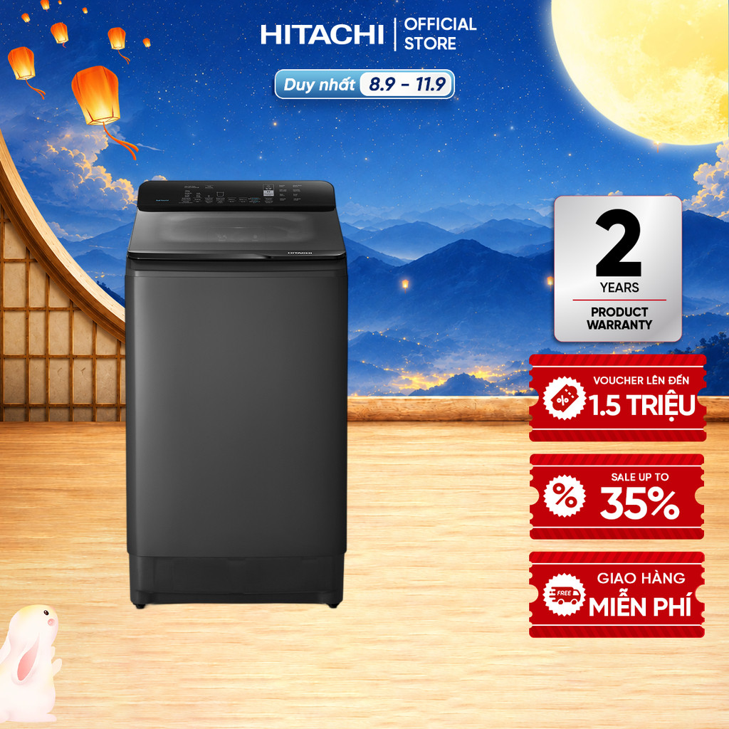 Máy Giặt Hitachi Cửa Trên Inverter - Dual Waterfall model LTL H0MVW0T