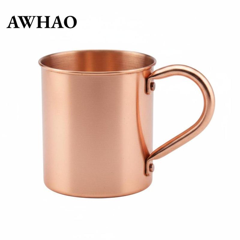AWHAO Moscow Mule Mug Straight Body Mule Cup Hand Wash Safe Drinkware cho nhà hàng