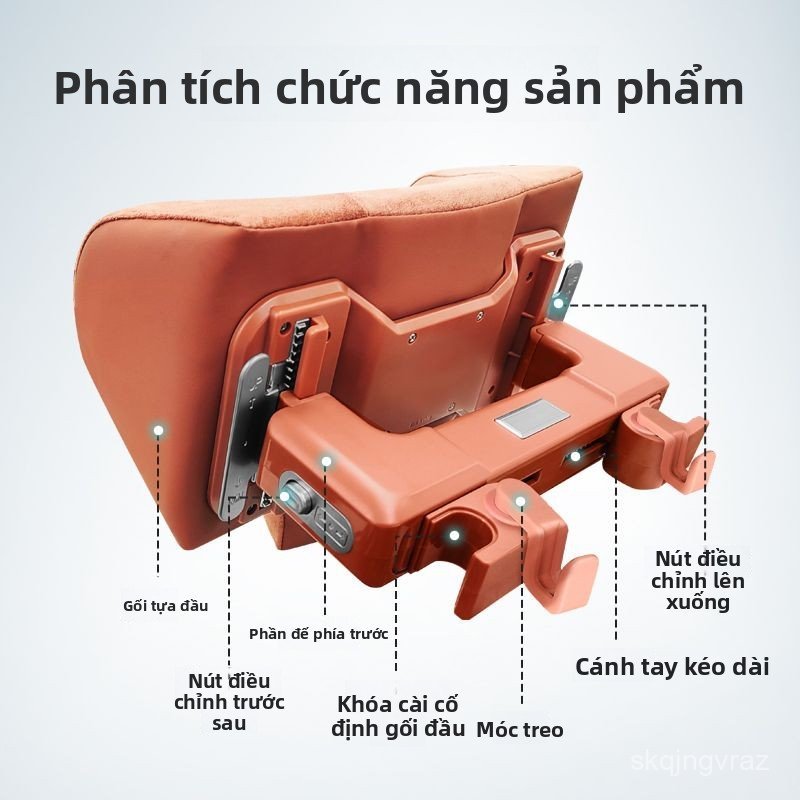 Gối tựa đầu cơ khí điều chỉnh memory foam cho Li Auto L6 L7 L8 L9 i8 nội thất cao cấp