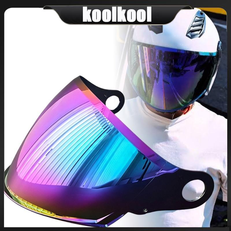 Ống kính mũ bảo hiểm du lịch đường Kool cho OF616 có nắp trước Polycarbonate
