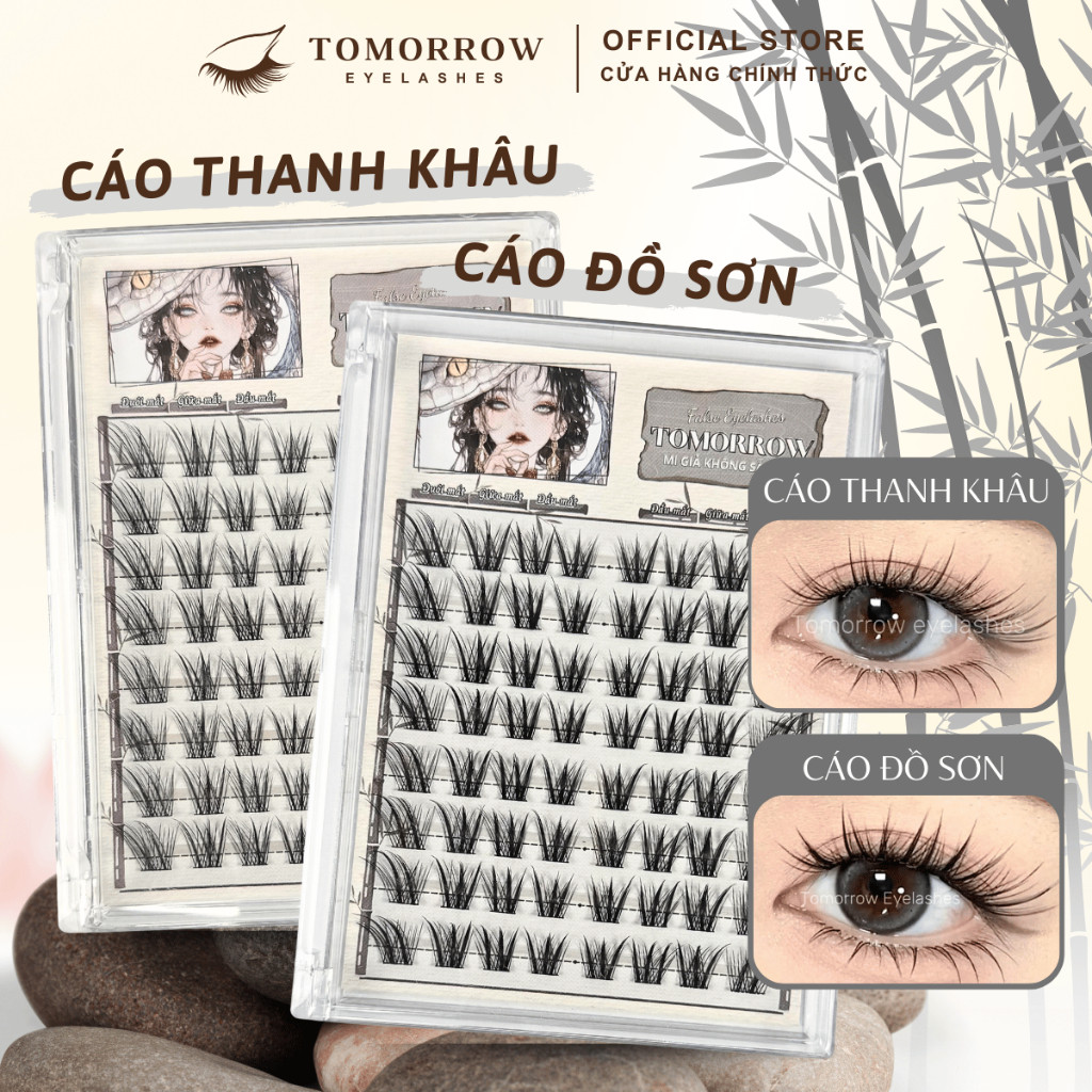 Mi Giả Tomorrow Mi Cáo Thanh Khâu, Cáo Đồ Sơn Mi Mắt Cáo Tự Nhiên, Đẹp Như Mi Nối, Độ Dài 14-16mm