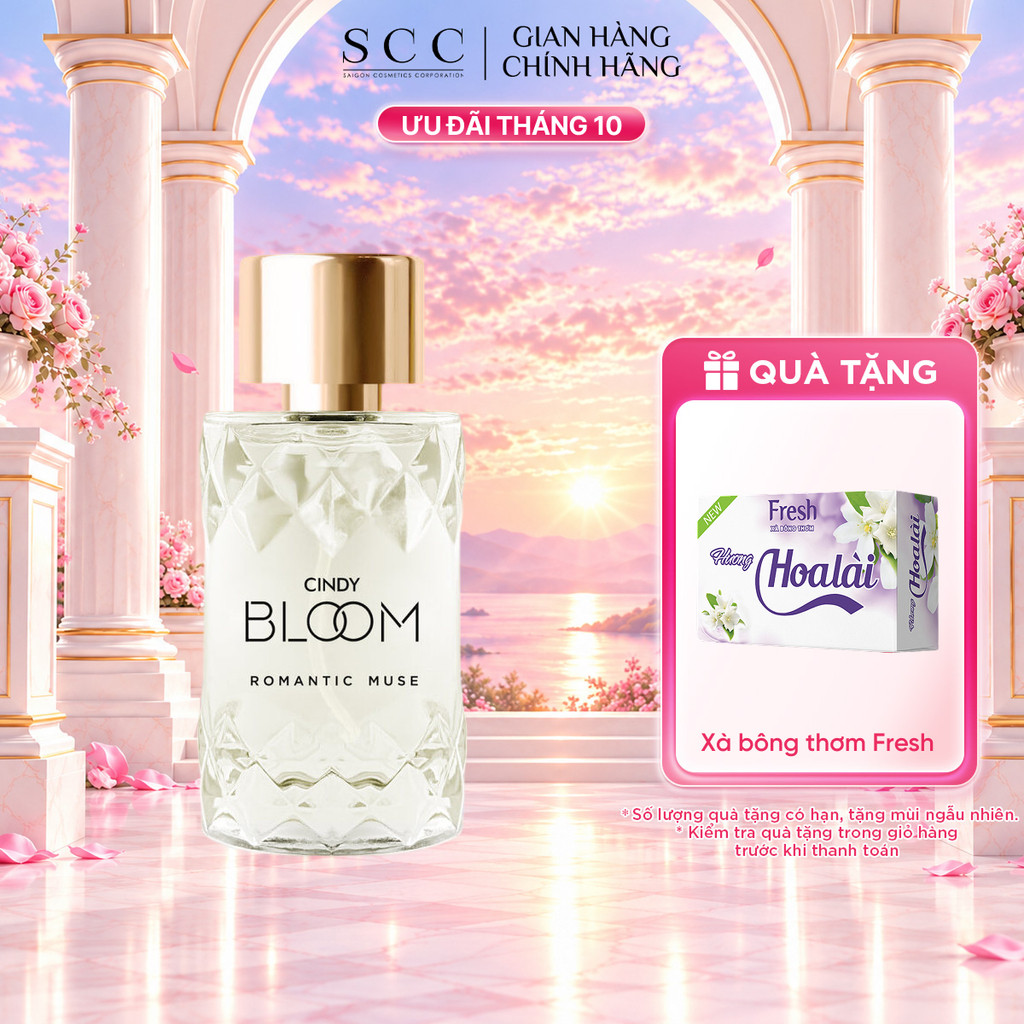 Nước Hoa Nữ CINDY BLOOM Romantic Muse Hương Quyến Rũ Lãng Mạn 50ml