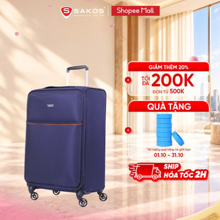 Vali kéo vải du lịch sakos elite 5 size s khóa tsa dễ điều khiển bền bỉ chống va đập tốt