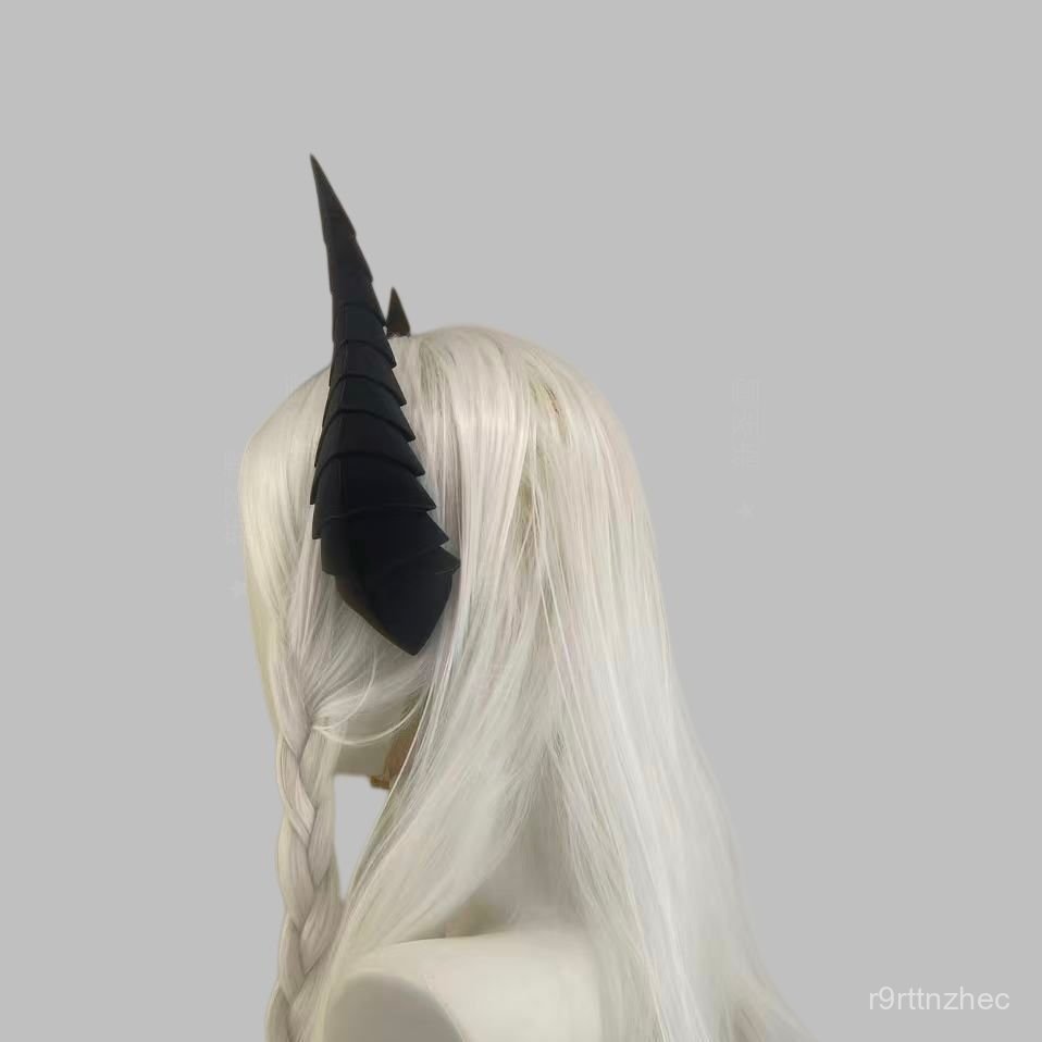 Phụ kiện đầu Lolita sừng phong cách tối Halloween kc phụ kiện lolita cô gái mềm mại phụ kiện ác ma c