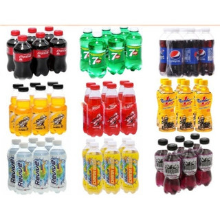   NEW  Lốc 6 Chai Nước Giải Khát Nước Ngọt Có Ga Coca 7up Pepsi Sting Number One Revive Warrior. Đủ loại 