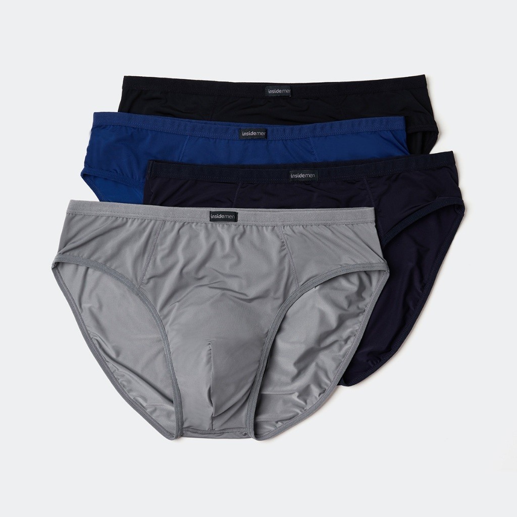 Quần lót nam tam giác INSIDEMEN brief cao cấp kháng khuẩn siêu co giãn thông thoáng IBF008