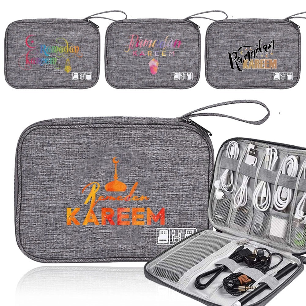 Portable phone charger & data cable organizer Fashionable Cable organizer Large capacity Muslim's Ho
