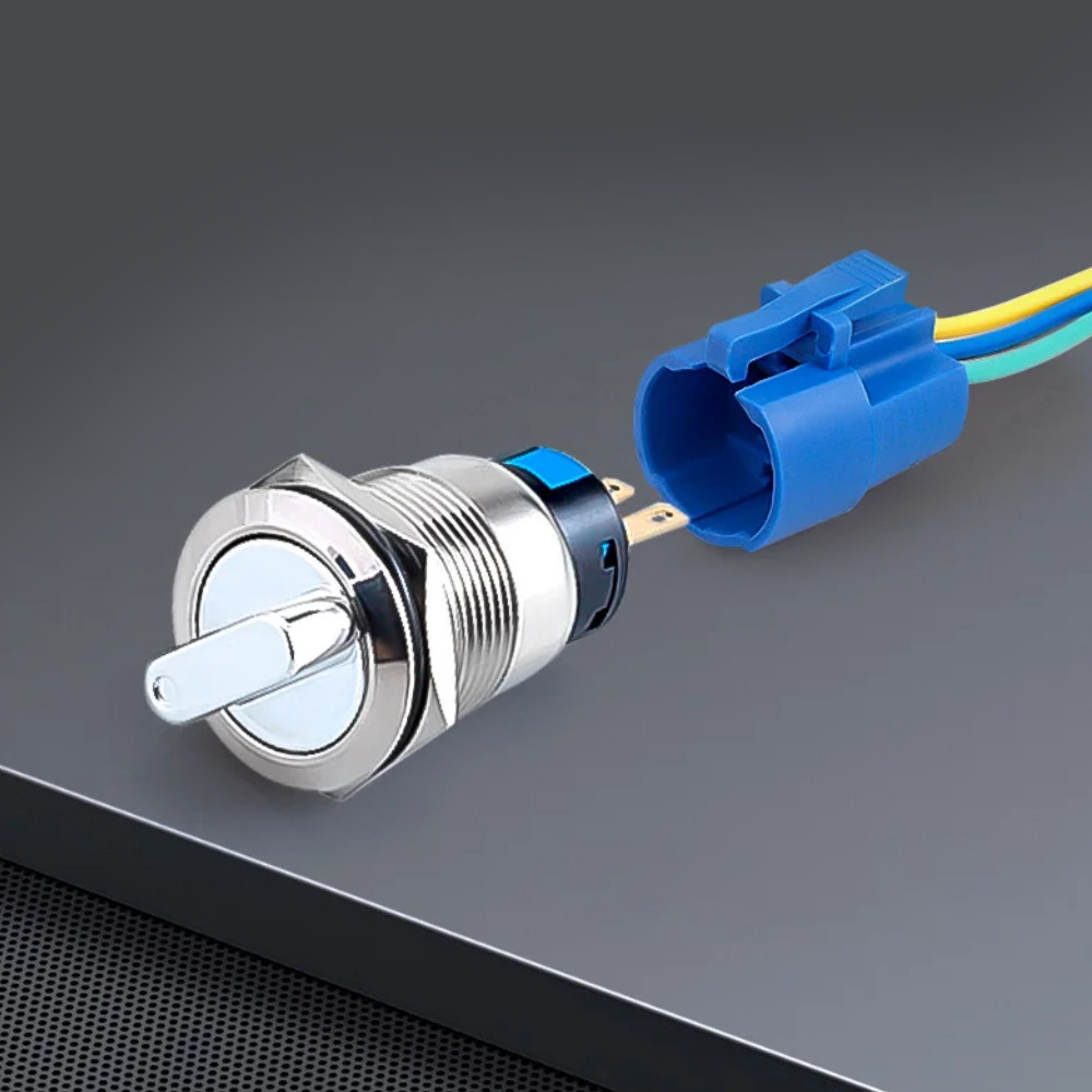 Công tắc INOX 304 Xoay vặn ON/OFF có chìa khóa 16mm / 19mm / 22mm – mở 2/3 vị trí – 1NO1NC / 2NO2NC 