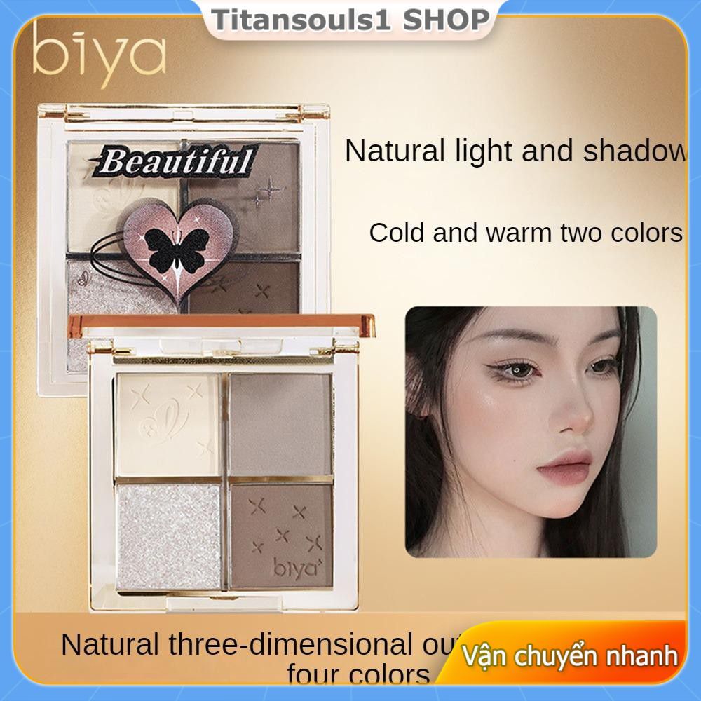 Bảng Phấn Mắt Biya Phấn Mắt + Phấn Mũi + Phấn Phủ + Phấn Bắt Sáng 5 Trong 1 Phấn Bắt Sáng Lì Lớp Nền