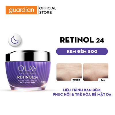 Kem Dưỡng Ẩm OLAY RETINOL24 Giúp Hỗ Trợ Mờ Nếp Nhăn 50G | Guardian Việt Nam