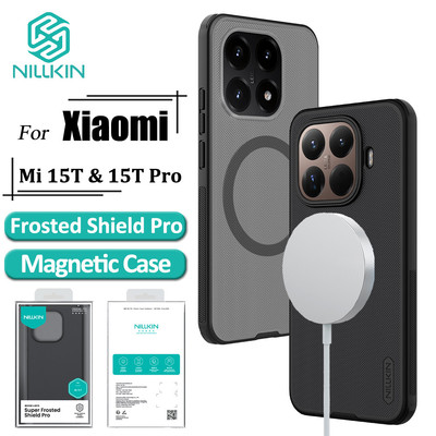 Nillkin Từ Tính Dành Cho Xiaomi 15T Pro 15T Ốp lưng Frosted Shield Pro Chống Vân Tay Chống Sốc Ốp Lưng