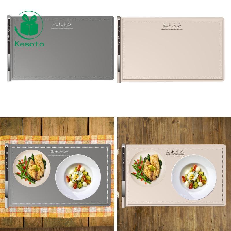 Khay sưởi ấm điện Kesoto Máy hâm nóng thực phẩm Sử dụng hàng ngày Tập hợp giữ ấm Buffet di động Tiệc gia đình Thảm sưởi ấm thực phẩm Thảm sưởi ấm