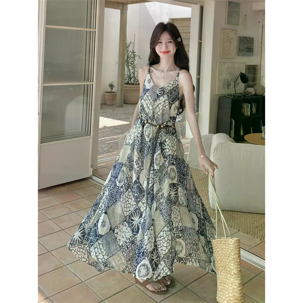 Váy dài Bohemian Váy dài nữ