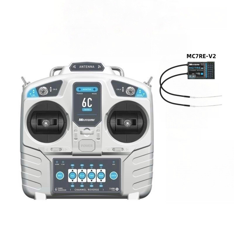 Bộ điều khiển 6 kênh Microzone MC6C (TX RX nâng cấp) - Có video hướng dẫn sử dụng
