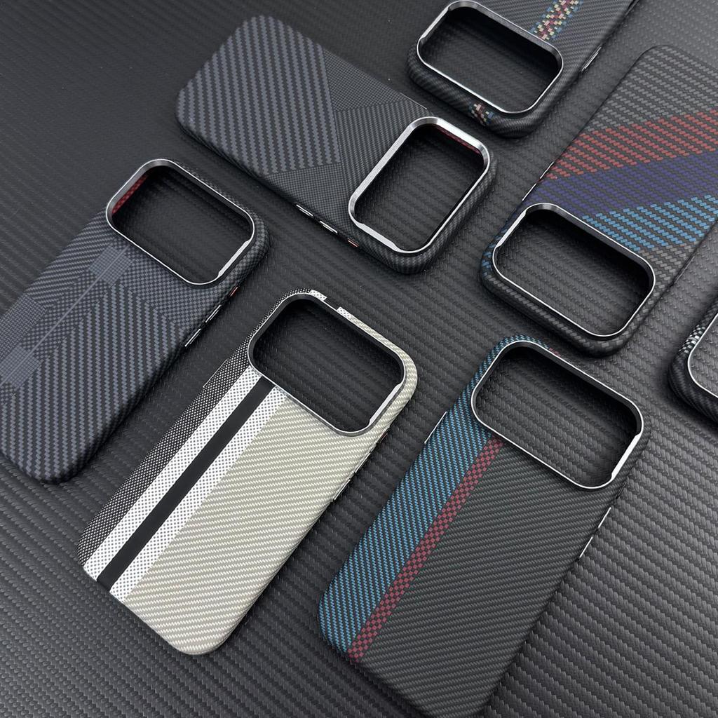Ốp từ tính Kevlar cho iPhone 15 / 16 / 17 Pro Max: Cảm giác sang trọng và bảo vệ mạnh mẽ