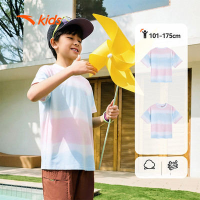 Anta Kids Áo Thun phông Thời Trang Thể Thao Dành Cho Bé Trai Và Bé Gái từ 10-14 tuổi A72628107