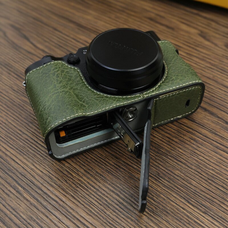 Thích hợp cho túi đựng máy ảnh Fuji X100VI Vỏ da bảo vệ Fuji X100vi Dây đeo chéo đế chống va chạm