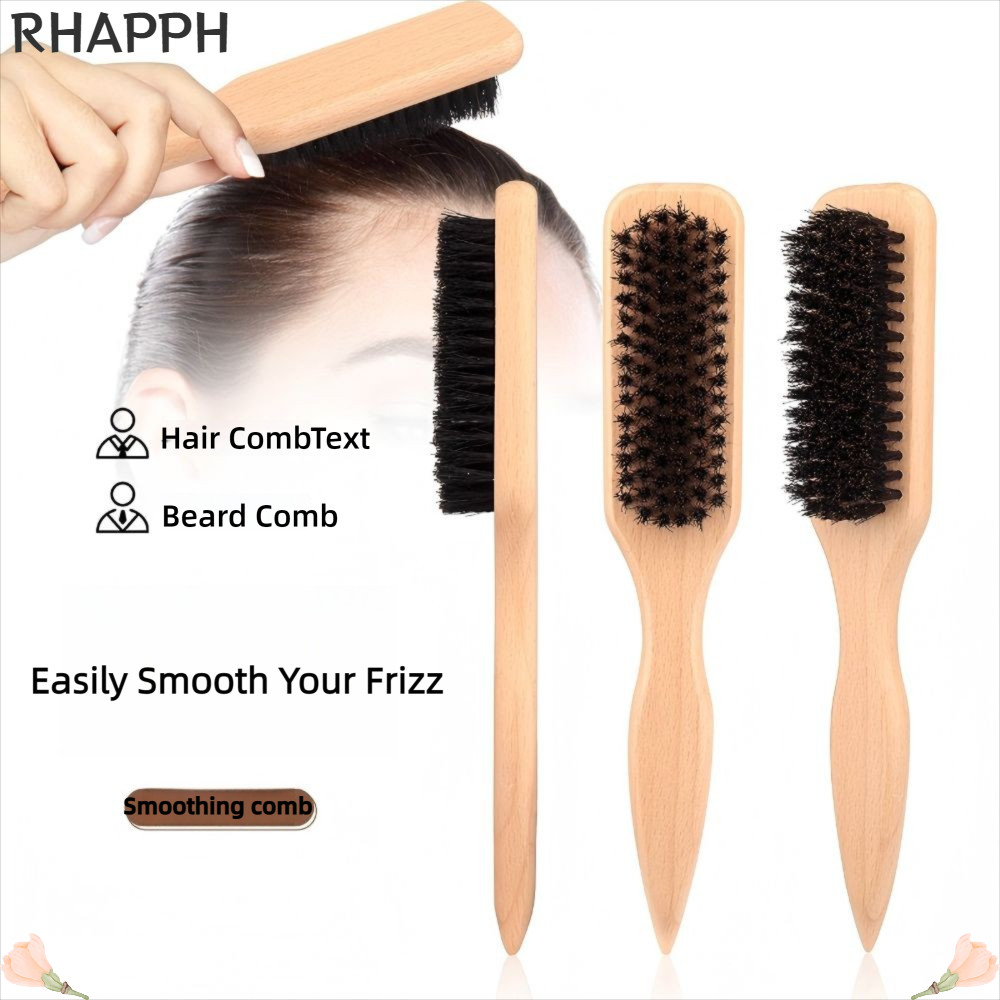 Lược làm tóc RHAPPH, Cọ làm mịn lông lưng Flyaways, Bàn chải tạo kiểu tóc trơn điều khiển cạnh cho B