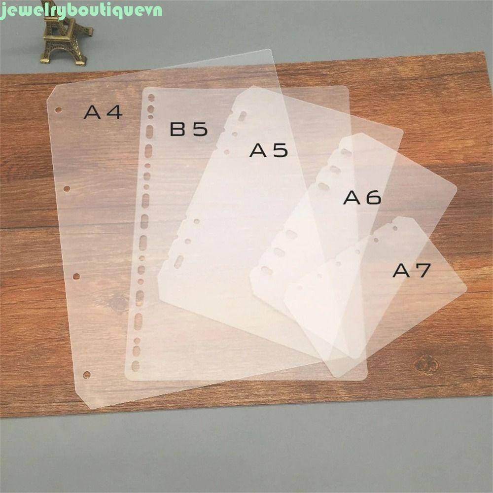 JEWE Rời Lá Chia Giấy Bên Trong Học Sinh Đa Năng A5 A6 A7 B5 A4 Board Page 2 Chiếc Planner Separator
