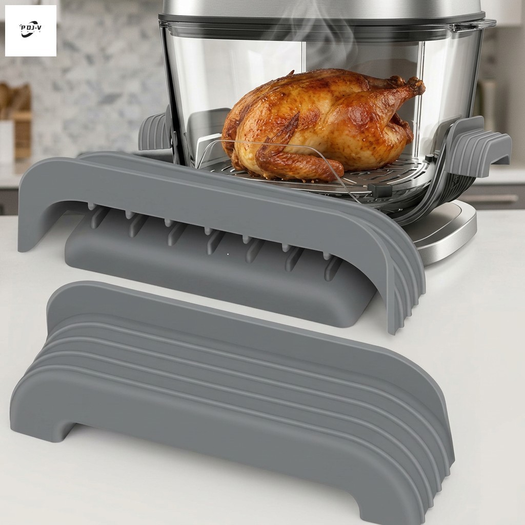 Vỏ tay cầm silicon cấp thực phẩm cho Ninja Crispi Air Fryer Hộp đựng thủy tinh chịu nhiệt chống bỏng