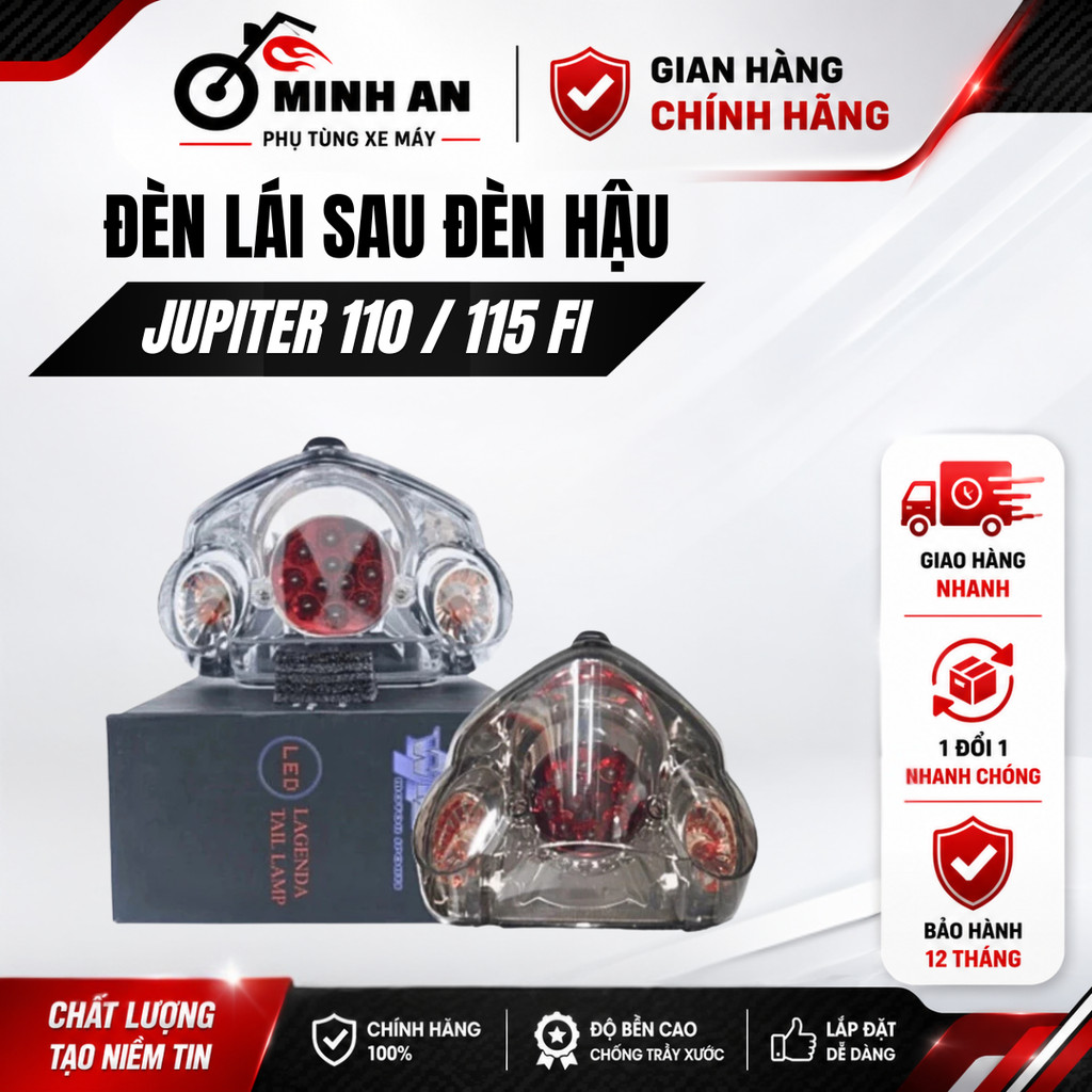 Đèn hậu đèn lái sau Jupiter 110 115 Fi LED WIZ kèm bóng đèn