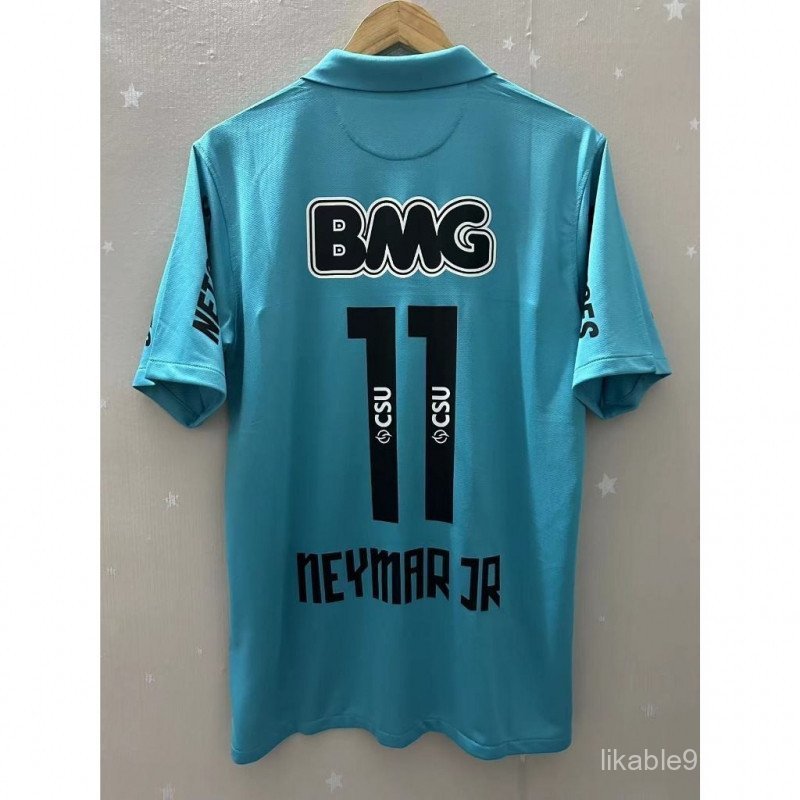 12-13 Áo đấu Santos NEYMAR JR Áo bóng đá cổ điển thứ ba Áo thun tùy chỉnh