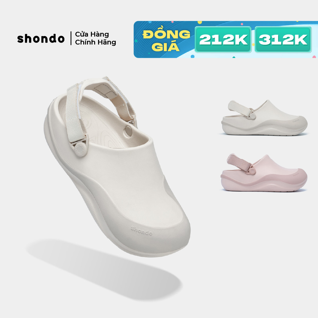 Dép Sục Unisex Shondo Clog Suke Sơn Viền Đế Kháng Nước Nhiều Màu