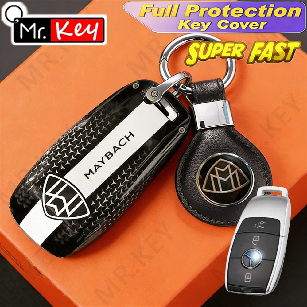 [Mr.Key] Ốp Chìa Khóa Sang Trọng MAYBACH Cho S480 S680 S580e GLS 600 4MATIC EQS 680 Móc Khóa Điều Kh
