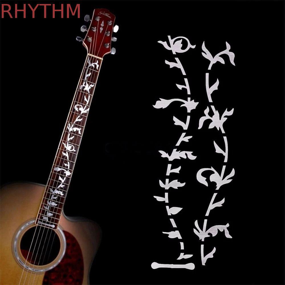 RHYTHM Cross Inlay Đề Can Nhạc Cụ Siêu Mỏng Guitar Inlay Miếng Dán Acoustic Guitar Bass PET Fretboar