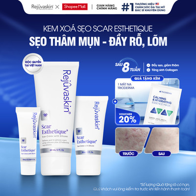 Kem Xóa Mờ Sẹo Lõm Scar Esthetique, Lấp Đầy Sẹo Rỗ Lõm, Sẹo Mụn, Sẹo Thâm - Rejuvaskin, Xóa Sẹo Chuẩn Y Khoa