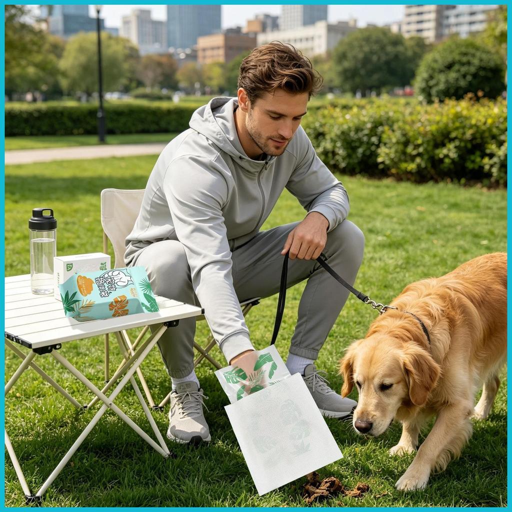 Doggy Poop Túi Chống Trơn Trượt Chống Rò Rỉ Túi Đựng Rác Cho Thú Cưng Doggy Litter Túi Cho Chó Con M
