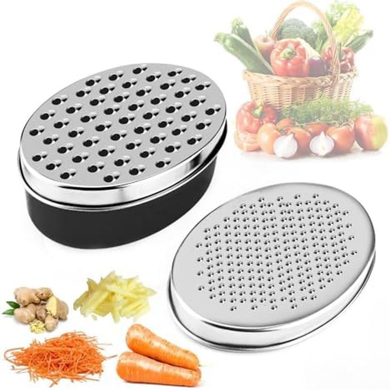 Dụng cụ bào phô mai bằng thép không gỉ có hộp đựng kín khí - Dụng cụ bào hộp cho nhà bếp, Máy hủy tà