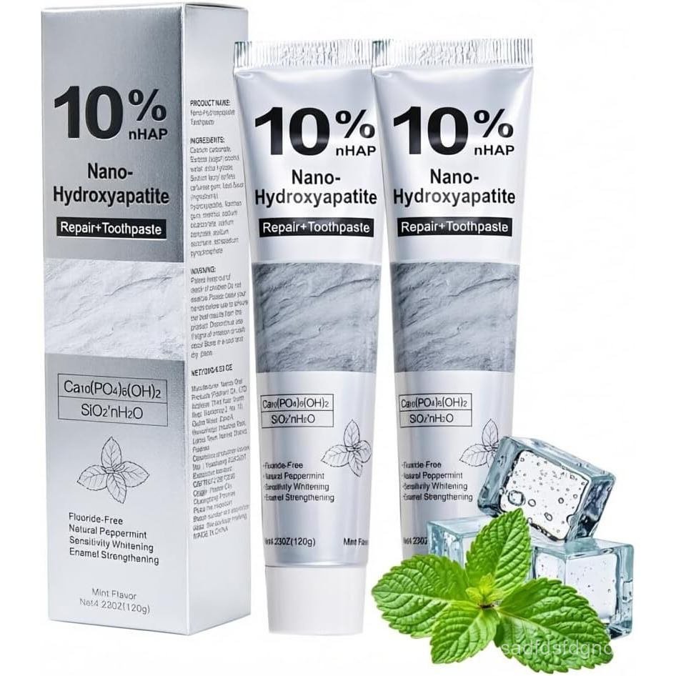 Kem Đánh Răng Apatit Hydroxydroxygen, Kem Đánh Răng Nano Hydroxygen Apatit 10%, Men Tăng Cường, Kem 