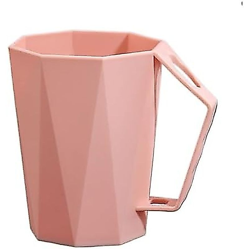 Cốc du lịch đá quý hình học để làm sạch Pink Essay Diamond Portable