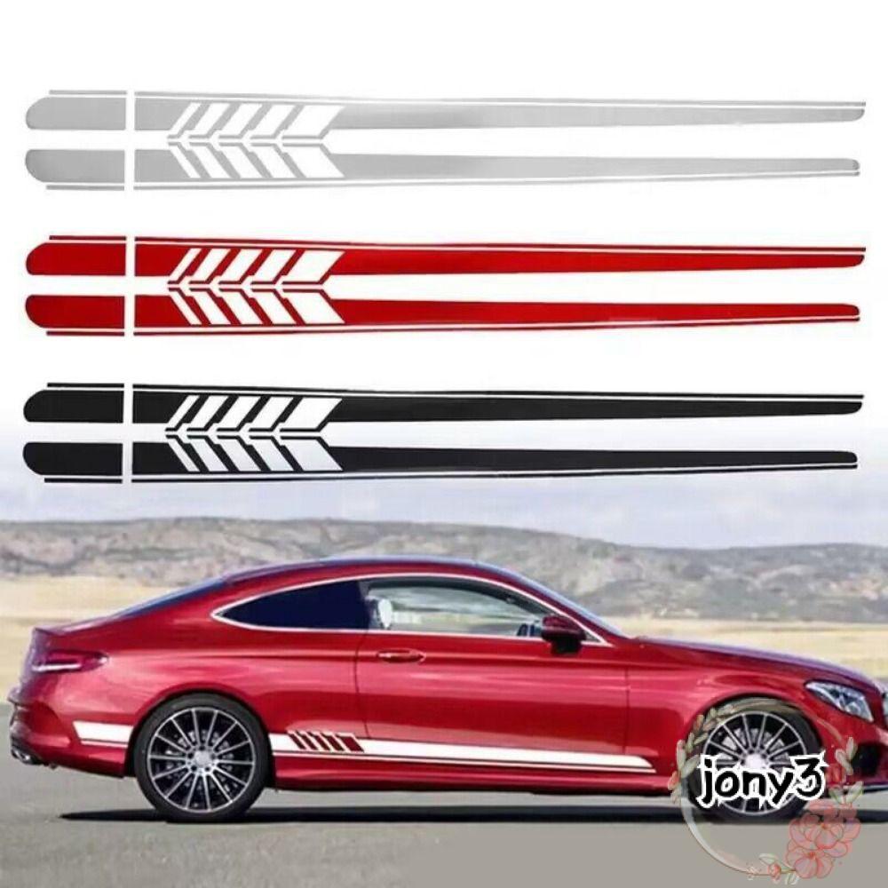 Nhãn dán xe JONY, Đề can thân xe chống nước PVC, Phụ kiện xe hơi có thể tháo rời tự dính cho Benz W2