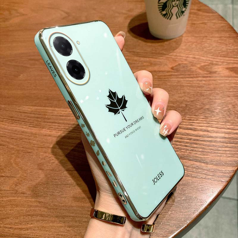 Ốp điện thoại Redmi A7 A5 Shining Maple Leaf Design mạ mềm Ốp lưng Redmi A5 A7