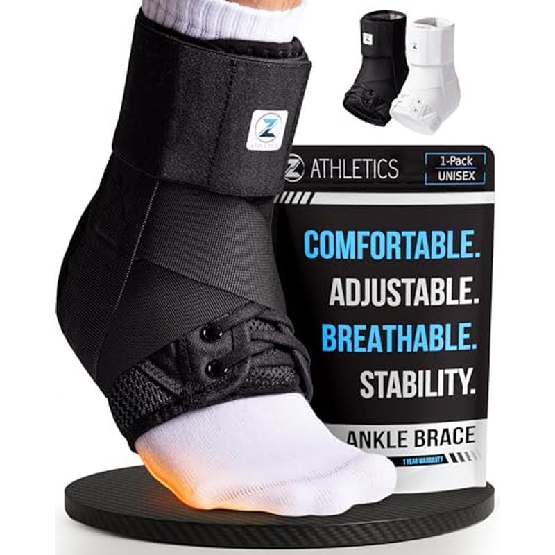 Niềng răng mắt cá chân Z ATHLETICS dành cho nữ & Nam - Hỗ trợ có thể điều chỉnh buộc dây với chất ổn