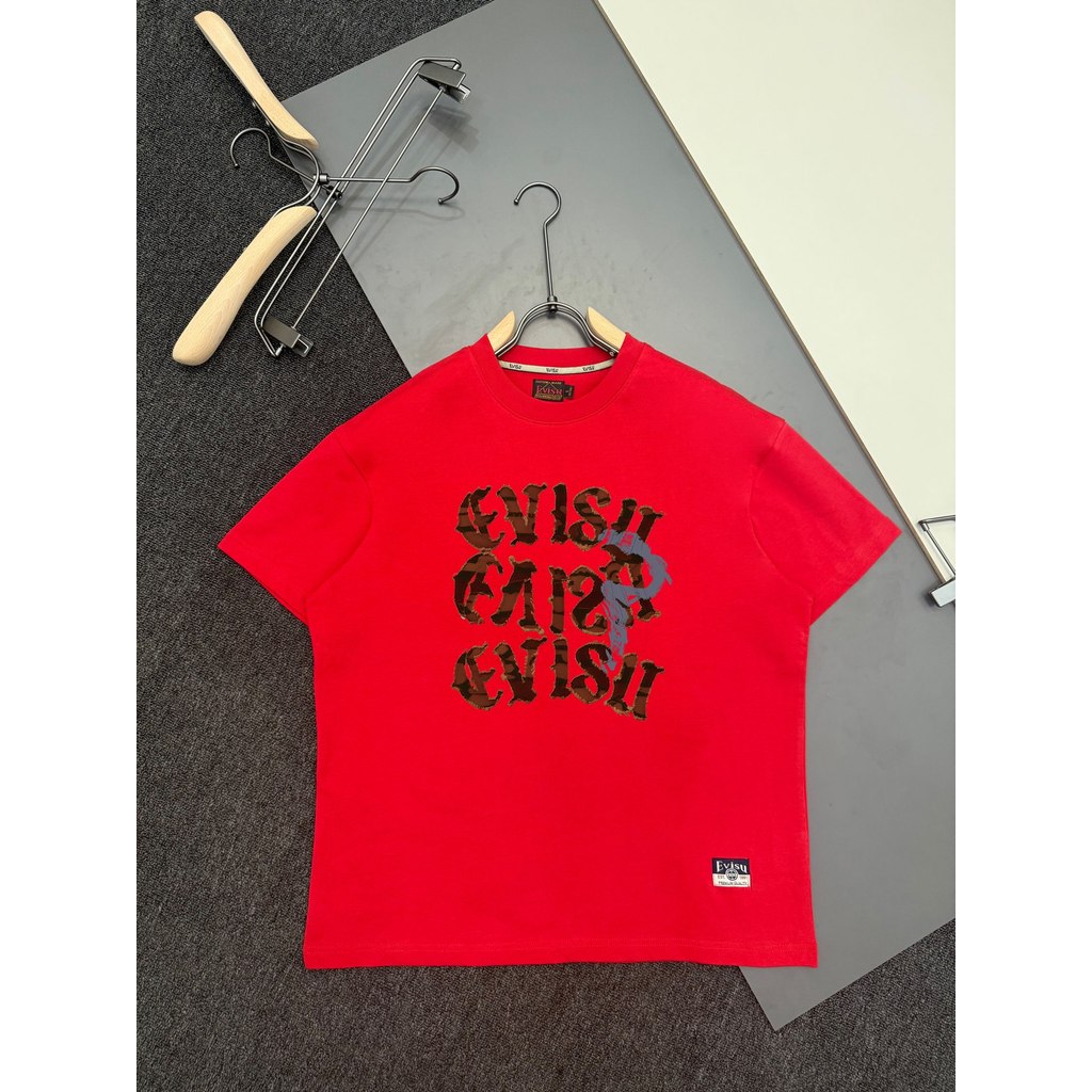 Áo thun Evisu / Áo thun Evisu in hình ngắn tay nam nữ Áo thun cổ tròn Áo thun mặc ngoài Áo thun Infl