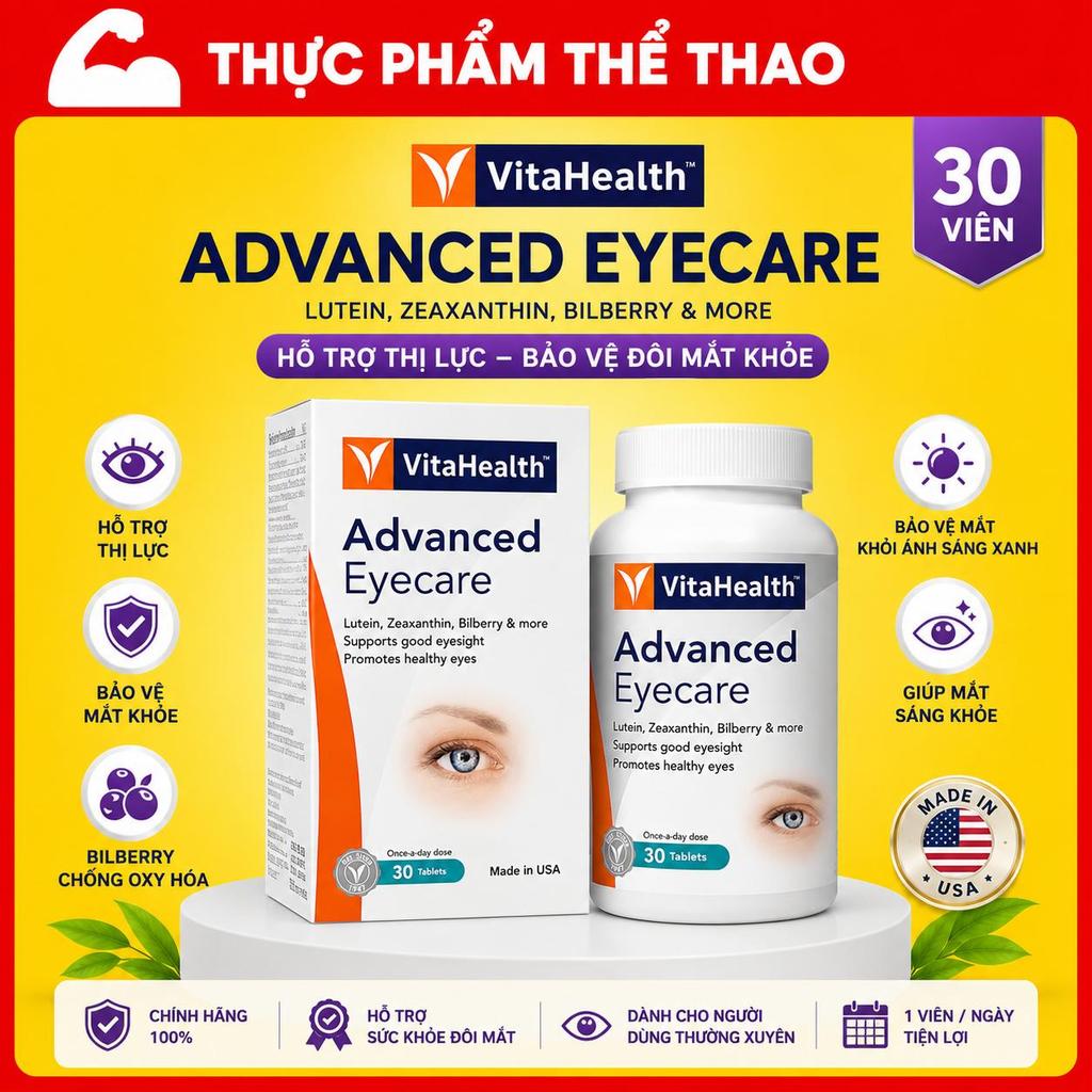 Advanced Eyecare 30 Viên - Hàng Chính Hãng Vitahealth - Sản Xuất Tại Mỹ