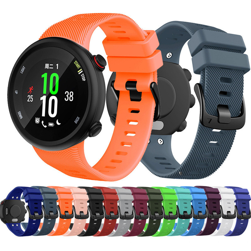 Thích hợp cho Garmin Garmin Forerunner45s Dây đeo silicon F45s Thay thế dây đeo đồng hồ silicon thể 
