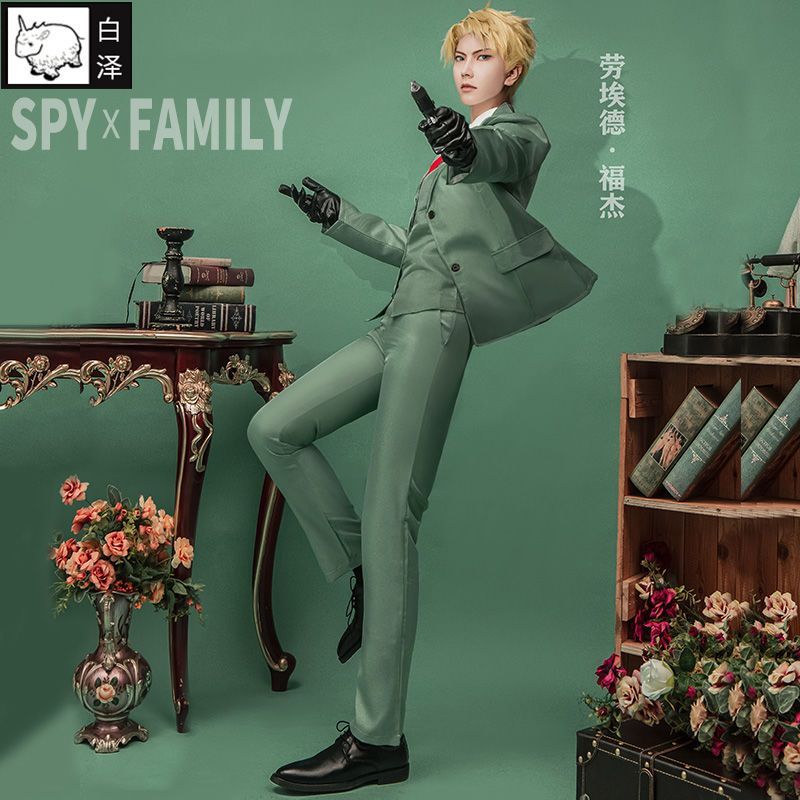 Jet Spy White Anime Lloyd Twilight Hai Chiều Nam May Mắn Quần Áo Trang Phục Zequan