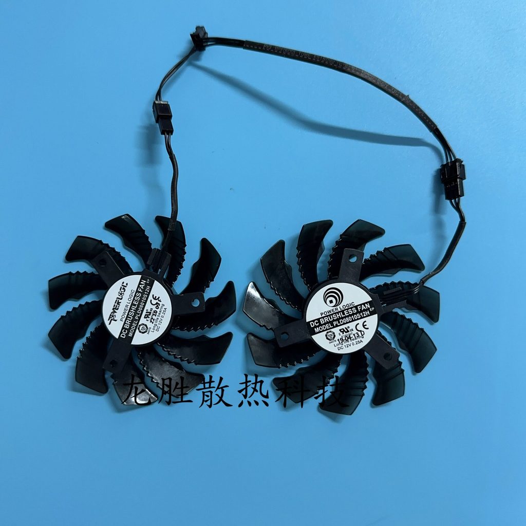 [Quạt làm mát có sẵn] GIGABYTE GIGABYTE RX6400 RX6500 Card đồ họa EAGLE Quạt im lặng PLD08010S12H