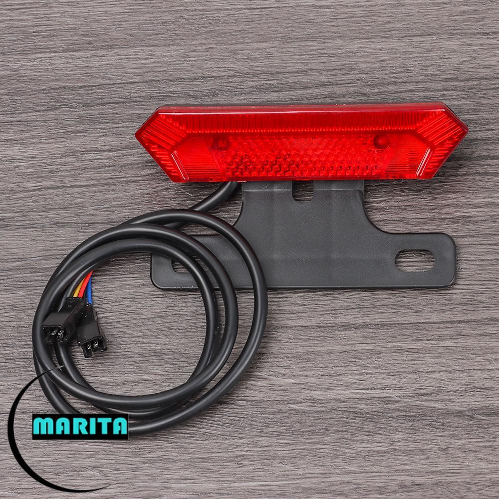 MARITA Đèn hậu xe đạp điện Công cụ chiếu sáng ban đêm chống nước Đèn LED đuôi