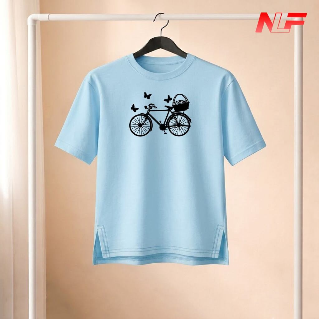 Áo Thun Tay Lỡ Xẻ Tà Xe Đạp Thồ XT-027 - NLF Store