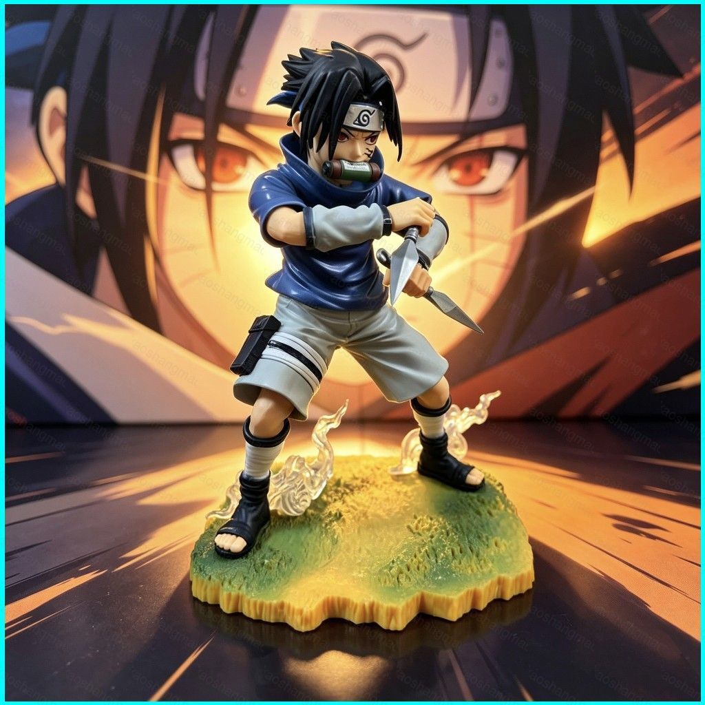 HK1 Naruto Shippuden Naruto Uzumaki Sasuke Tuổi Thơ Nhân Vật Hành Động Kunai Trận Tư Thế Anime Đồ Ch